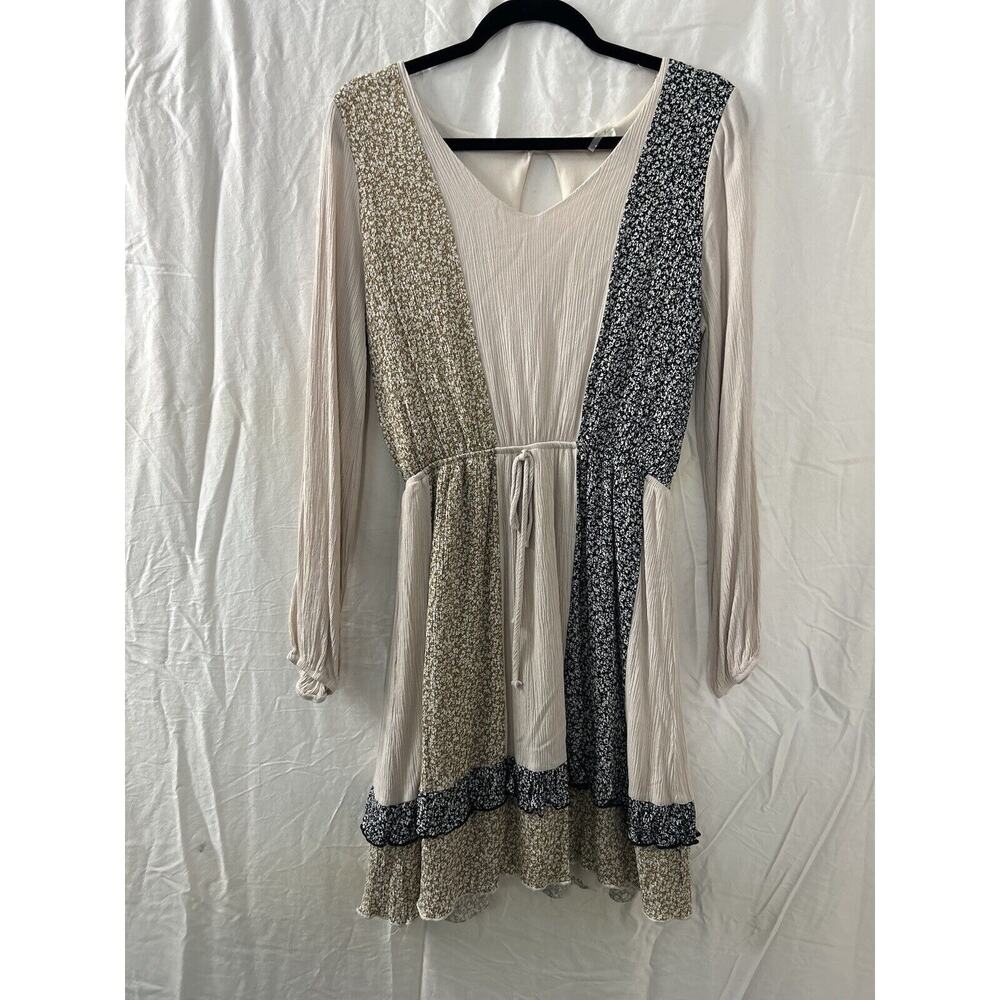 143 Story by Line Up Dress Womens M Floral Prairie Cottagecore Farmcore Milkmaid